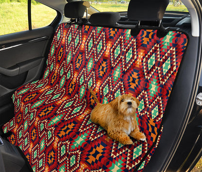 Native American Geometric Pattern Print Pet Car Back Seat Cover