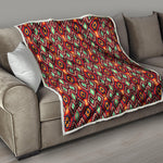 Native American Geometric Pattern Print Quilt