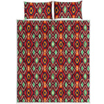 Native American Geometric Pattern Print Quilt Bed Set