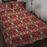 Native American Geometric Pattern Print Quilt Bed Set