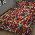 Native American Geometric Pattern Print Quilt Bed Set