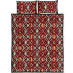 Native American Geometric Pattern Print Quilt Bed Set