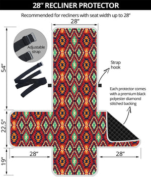 Native American Geometric Pattern Print Recliner Protector