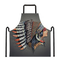 Native American Indian Girl Print Apron