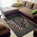 Native American Indian Girl Print Floor Mat