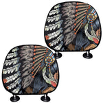 Native American Indian Girl Print Car Headrest Covers