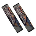 Native American Indian Girl Print Car Seat Belt Covers