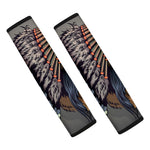 Native American Indian Girl Print Car Seat Belt Covers