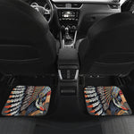 Native American Indian Girl Print Front and Back Car Floor Mats