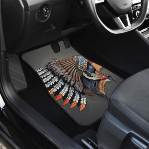 Native American Indian Girl Print Front Car Floor Mats