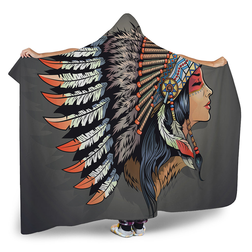 Native american outlet hooded blanket