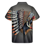 Native American Indian Girl Print Men's Short Sleeve Shirt