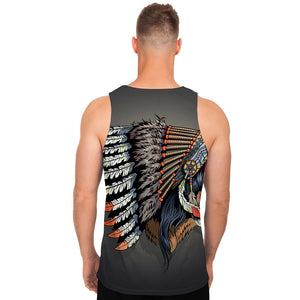 Native American Indian Girl Print Men's Tank Top