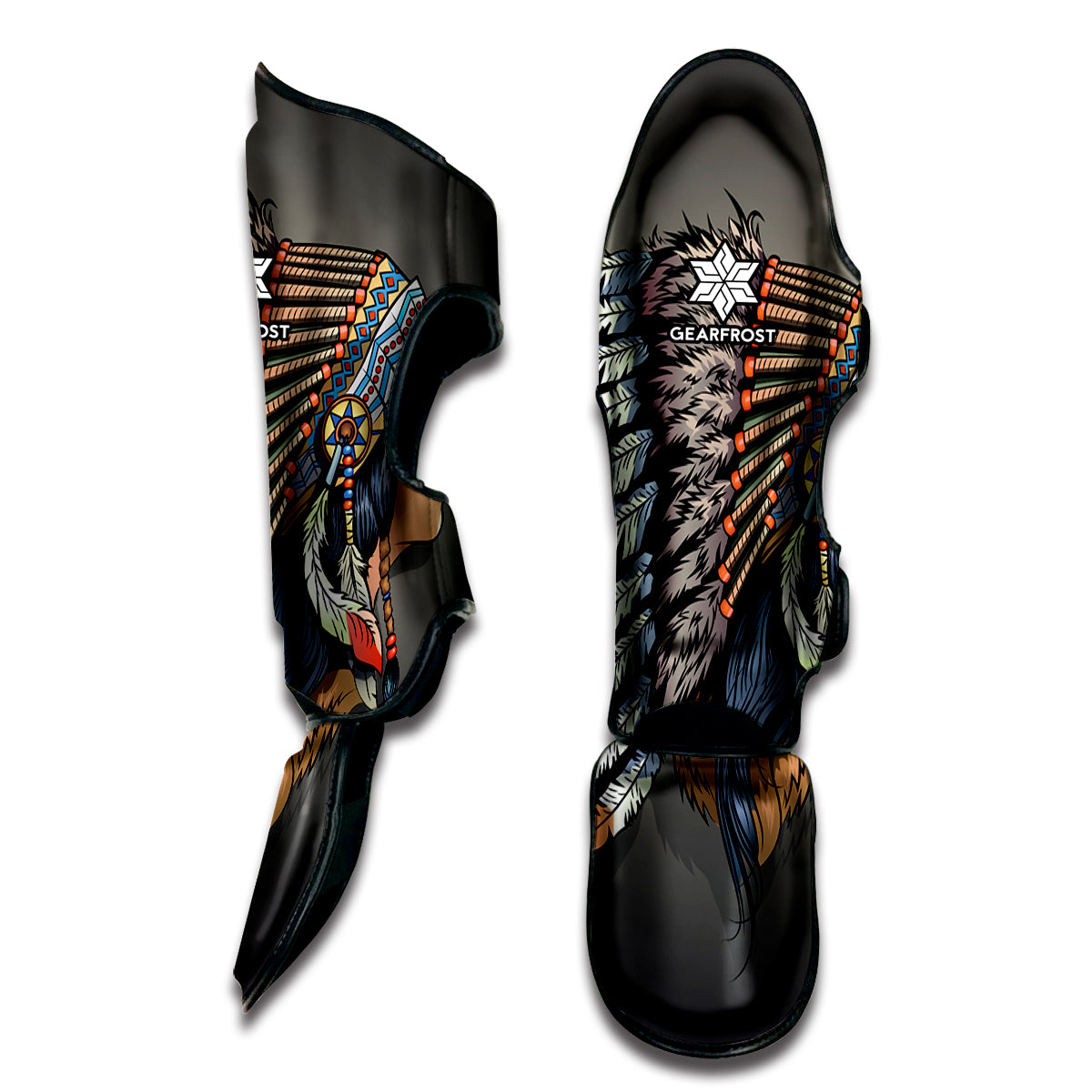Native American Indian Girl Print Muay Thai Shin Guard