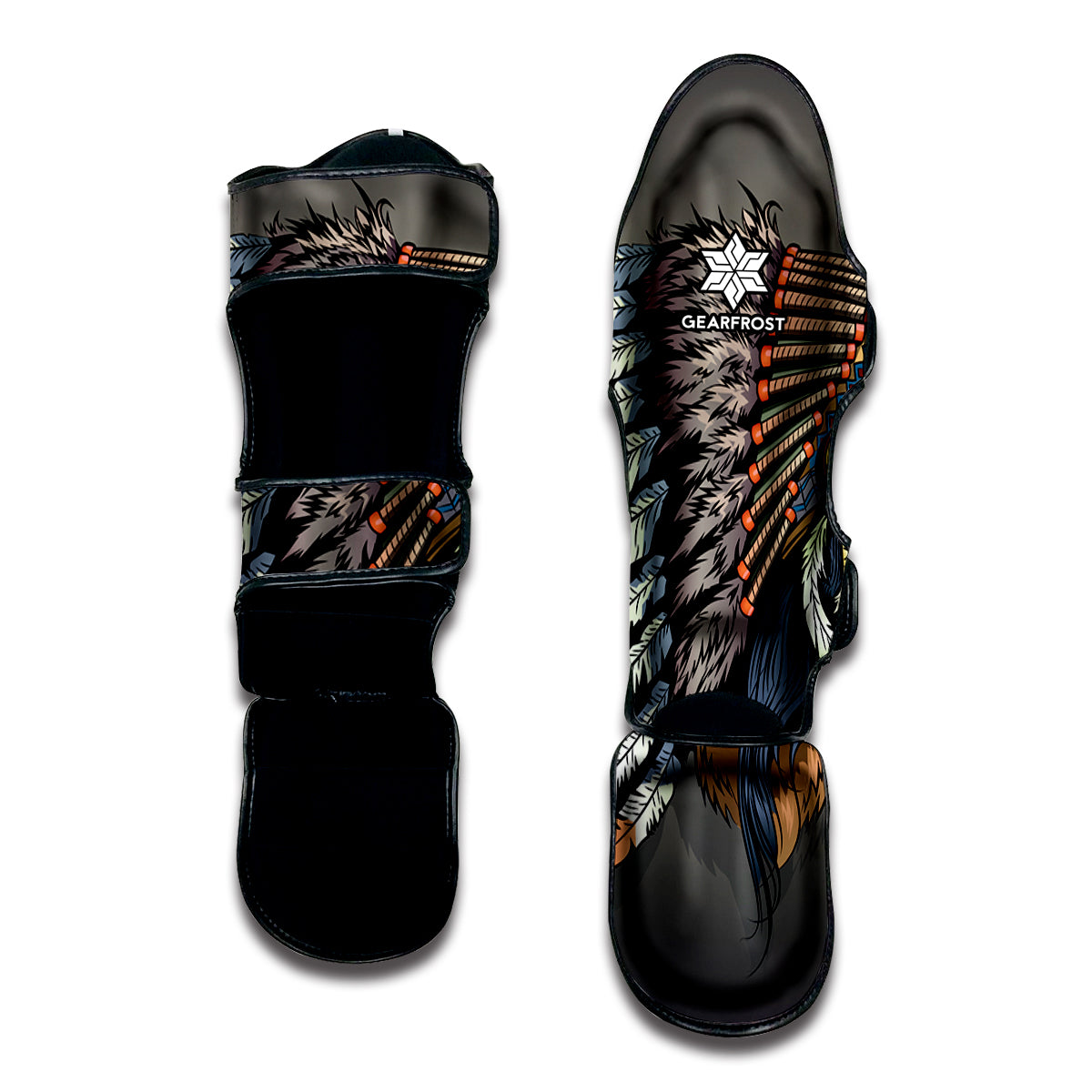 Native American Indian Girl Print Muay Thai Shin Guard