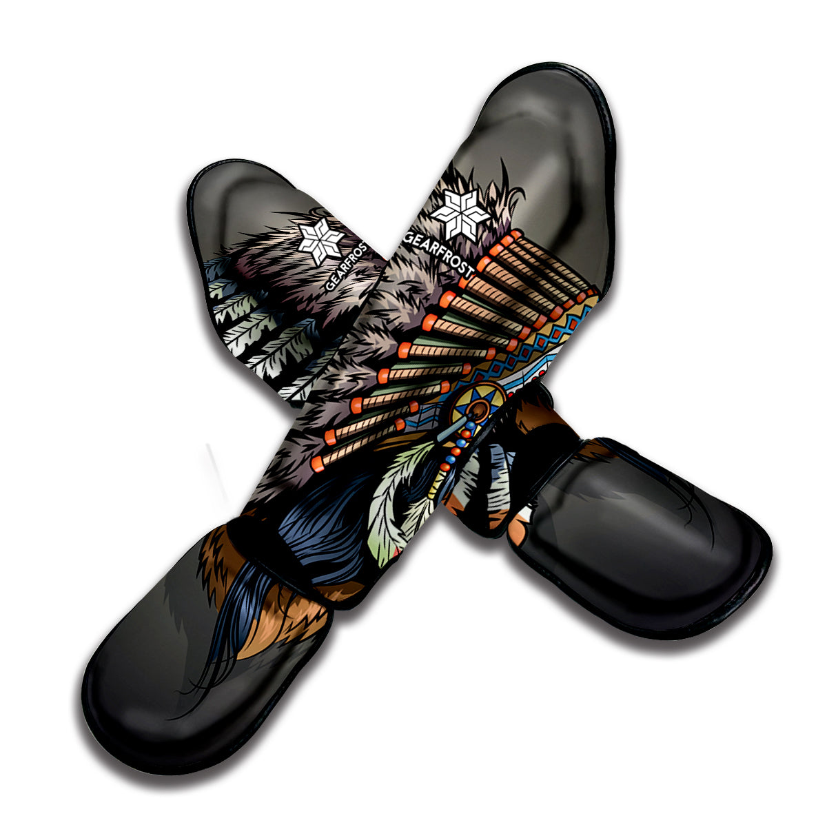 Native American Indian Girl Print Muay Thai Shin Guard