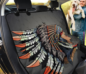 Native American Indian Girl Print Pet Car Back Seat Cover