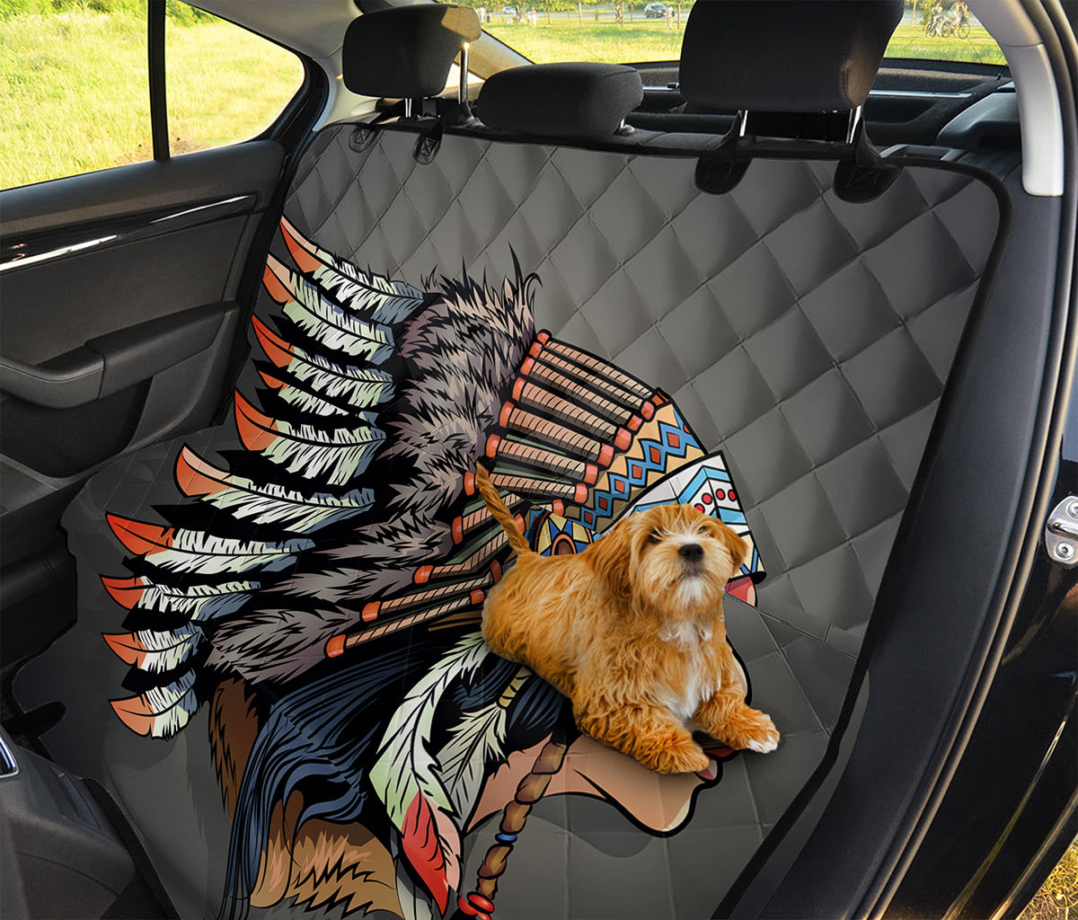 Native American Indian Girl Print Pet Car Back Seat Cover