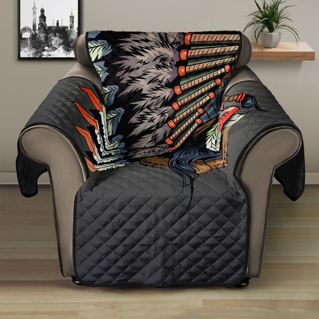 Native American Indian Girl Print Recliner Protector