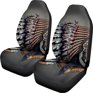 Native American Indian Girl Print Universal Fit Car Seat Covers
