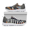 Native American Indian Girl Print White Running Shoes