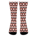 Native American Indian Pattern Print Crew Socks