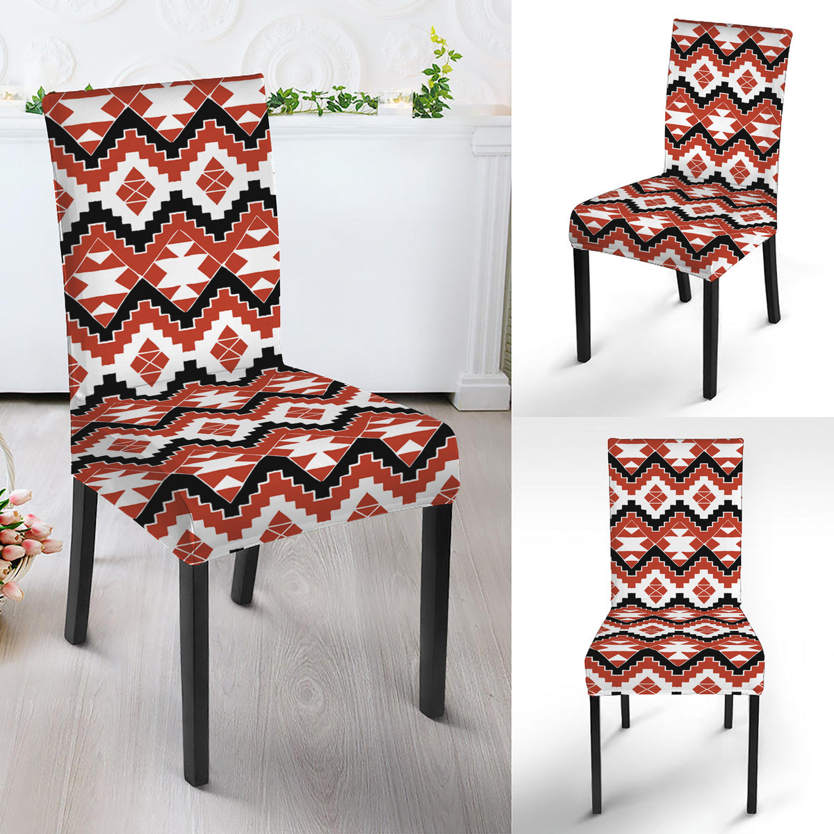 Native American Indian Pattern Print Dining Chair Slipcover