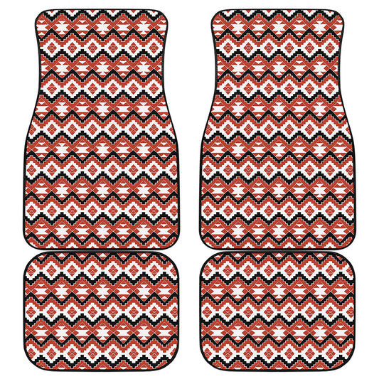 Native American Indian Pattern Print Front and Back Car Floor Mats