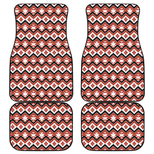 Native American Indian Pattern Print Front and Back Car Floor Mats