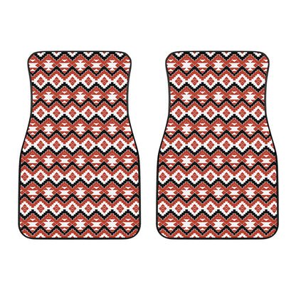 Native American Indian Pattern Print Front Car Floor Mats