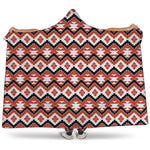 Native American Indian Pattern Print Hooded Blanket
