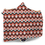 Native American Indian Pattern Print Hooded Blanket