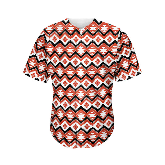 Native American Indian Pattern Print Men's Baseball Jersey