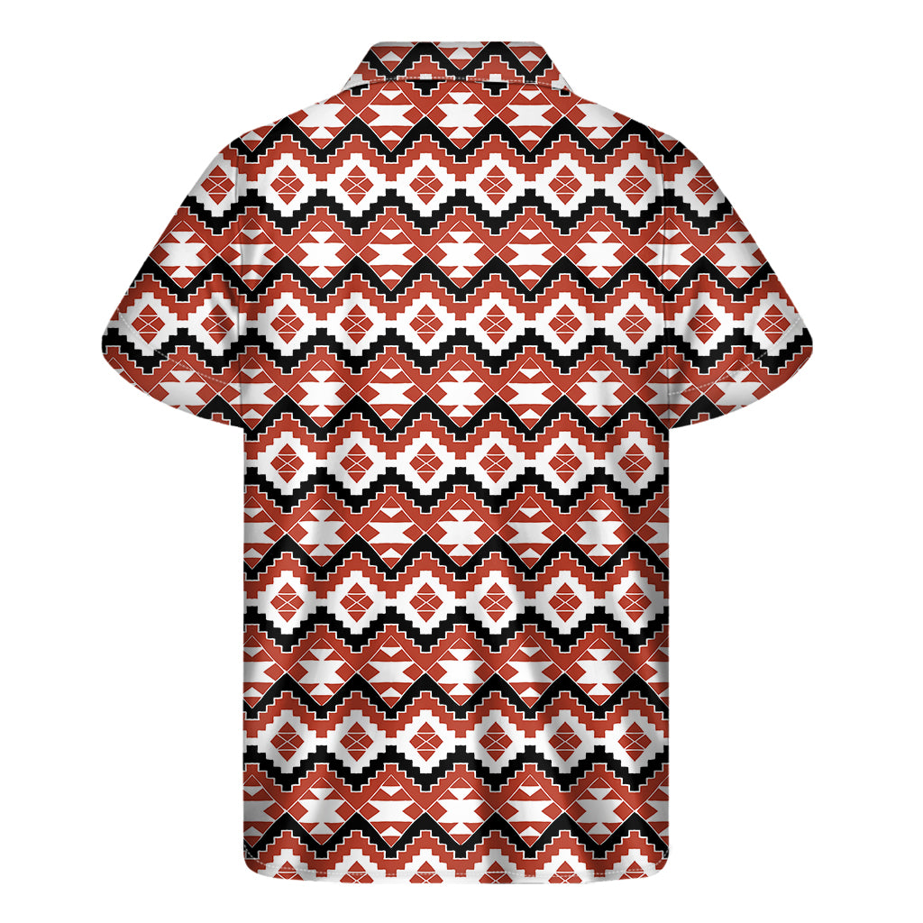 Native American Indian Pattern Print Men's Short Sleeve Shirt