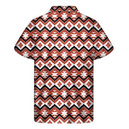 Native American Indian Pattern Print Men's Short Sleeve Shirt