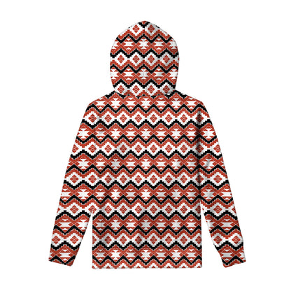 Native American Indian Pattern Print Pullover Hoodie