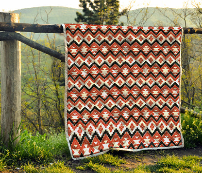 Native American Indian Pattern Print Quilt