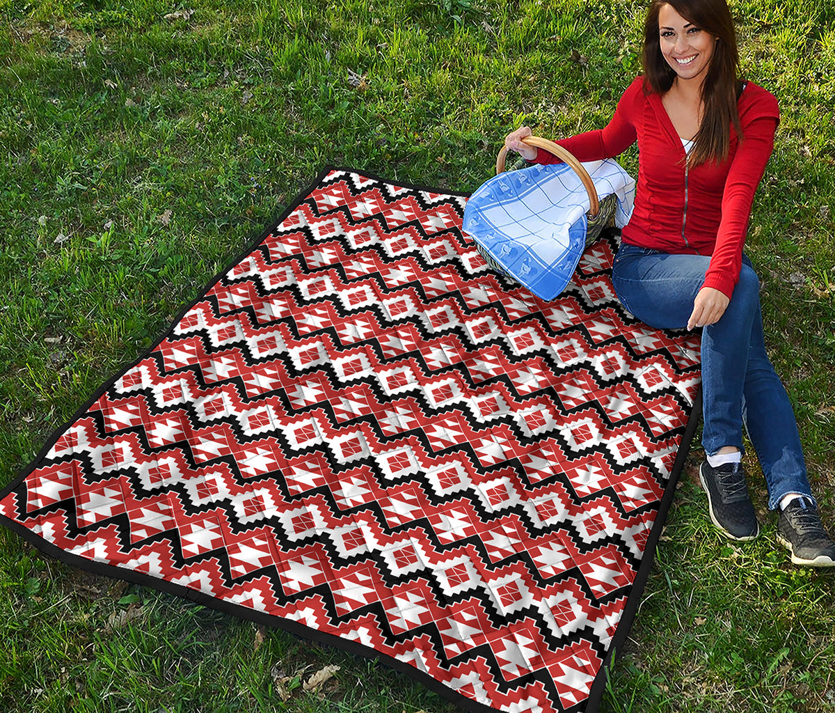 Native American Indian Pattern Print Quilt