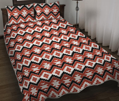 Native American Indian Pattern Print Quilt Bed Set