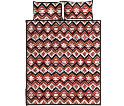 Native American Indian Pattern Print Quilt Bed Set