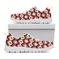 Native American Indian Pattern Print White Running Shoes