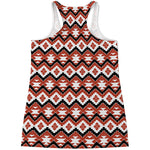 Native American Indian Pattern Print Women's Racerback Tank Top