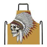 Native American Indian Skull Print Apron