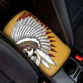 Native American Indian Skull Print Car Center Console Cover