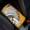 Native American Indian Skull Print Car Center Console Cover