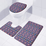 Native American Navajo Tribal Print 3 Piece Bath Mat Set