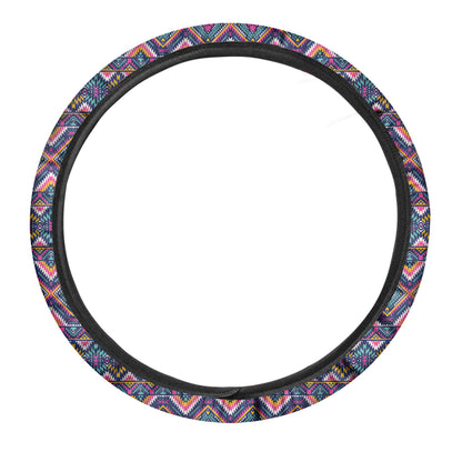 Native American Navajo Tribal Print Car Steering Wheel Cover