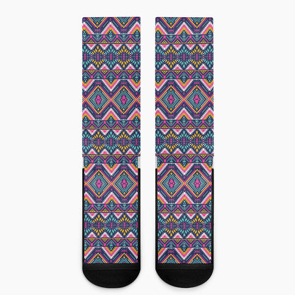 Native American Navajo Tribal Print Crew Socks