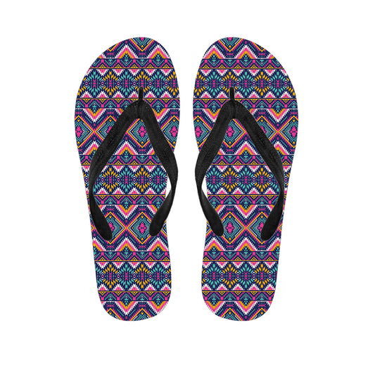 Native American Navajo Tribal Print Flip Flops