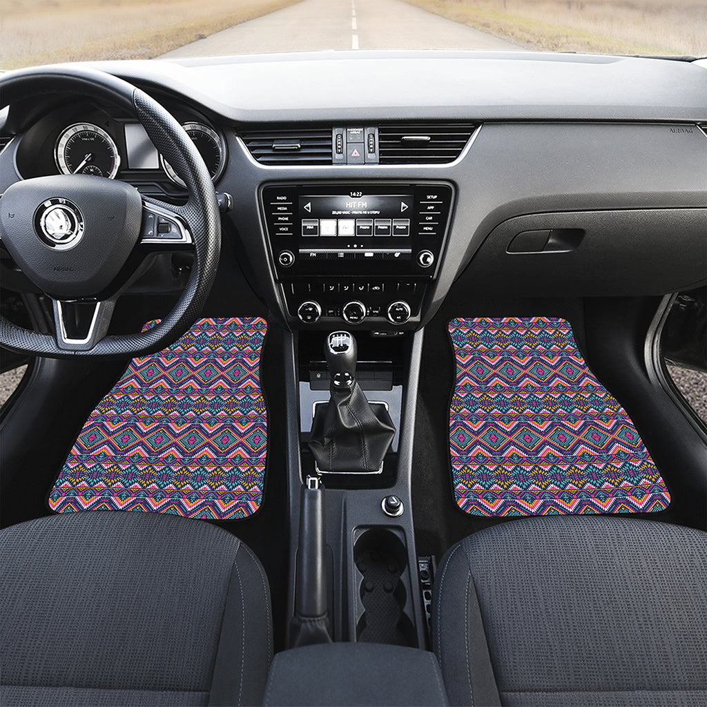 Native American Navajo Tribal Print Front and Back Car Floor Mats